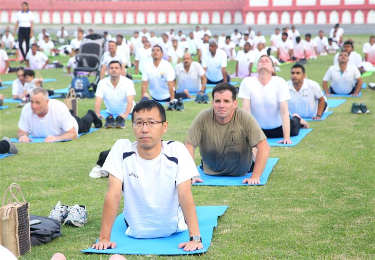 Glimpses of 11th International Day of Yoga celebrations at Delhi Cantt. on June 21, 2025.:Ministry of Defence