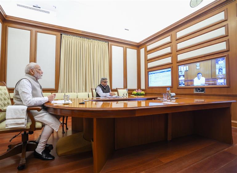 PM chairs ‘PRAGATI’ meeting, in New Delhi on June 25, 2025.