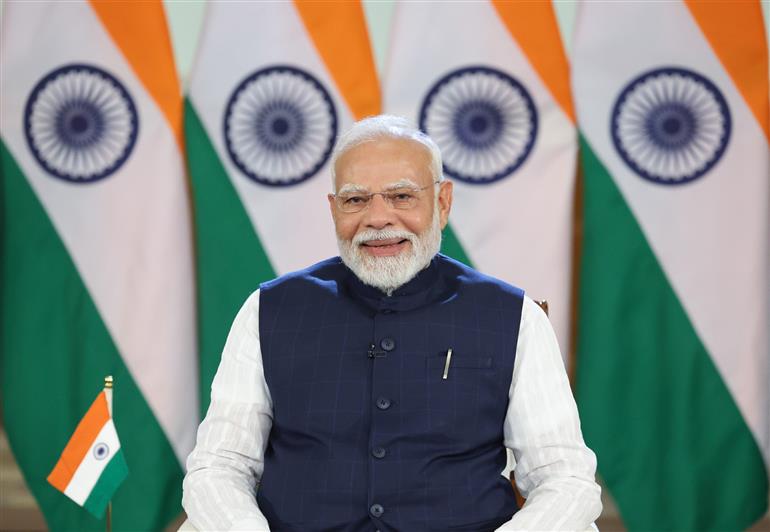 PM interacted with Group Captain Shubhanshu Shukla, who is aboard the International Space Station, on June 28, 2025.