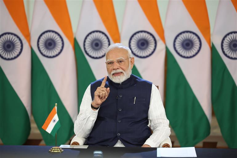 PM interacted with Group Captain Shubhanshu Shukla, who is aboard the International Space Station, on June 28, 2025.