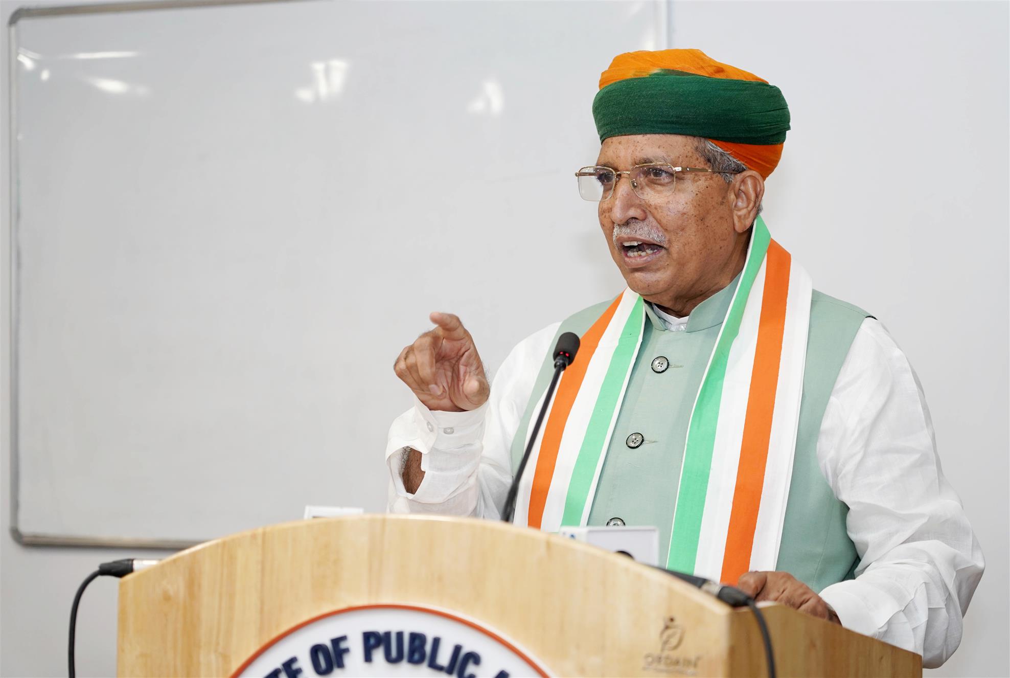 The Minister of State (Independent Charge) for Law and Justice & Parliamentary Affairs, Shri Arjun Ram Meghwal addressing the Inaugural Session of the Training Programme for Joint Secretaries & Senior Officers of Department of Legal Affairs at Indian Institute of Public Administration (IIPA), in New Delhi on June 30, 2025.