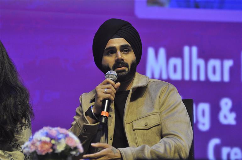 India’s leading content creators delivered an engaging session on “Contribution of Content Creators towards Viksit Bharat@2047” at WAVES2025, in Mumbai, Maharashtra on May 03, 2025. :Ministry of Information & Broadcasting