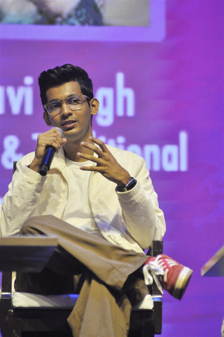 India’s leading content creators delivered an engaging session on “Contribution of Content Creators towards Viksit Bharat@2047” at WAVES2025, in Mumbai, Maharashtra on May 03, 2025. :Ministry of Information & Broadcasting