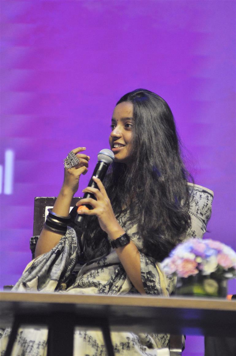 India’s leading content creators delivered an engaging session on “Contribution of Content Creators towards Viksit Bharat@2047” at WAVES2025, in Mumbai, Maharashtra on May 03, 2025. :Ministry of Information & Broadcasting