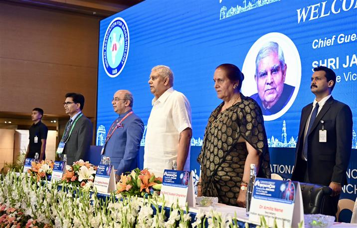 The Vice President of India, Shri Jagdeep Dhankhar at the inauguration ceremony of ‘BRONCOCON – 2025’ at Hotel Le Méridien, in New Delhi on May 03, 2025.