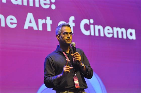 Filmmaker Richie Mehta, who shared his creative journey and deep insights into the many layers of cinematic storytelling in the inspiring session of ‘Behind the Frame: Mastering the Art of Cinema’ at WAVES 2025 Summit, in Mumbai, Maharashtra on May 04, 2025.:Ministry of Information & Broadcasting