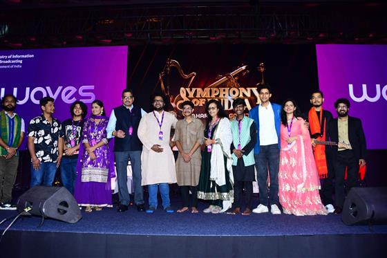 The Symphony of India Challenge was an extraordinary musical journey that showcased the finest musical talents from across the nation at WAVES 2025 Summit, in Mumbai, Maharashtra on May 04, 2025.:Ministry of Information & Broadcasting