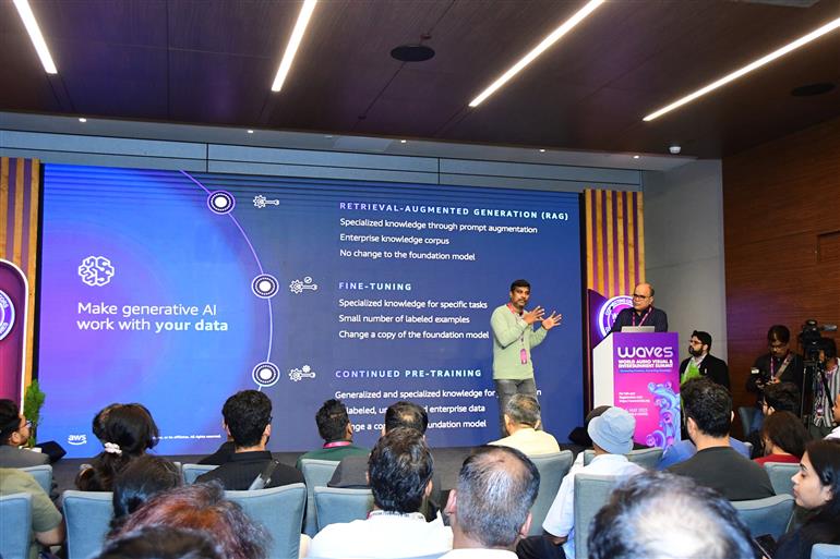 Audience interaction at Masterclass of WAVES 2025 - How Cloud technology can help in scaling startups in Mumbai, Maharashtra on May 04, 2025.:Ministry of Information & Broadcasting