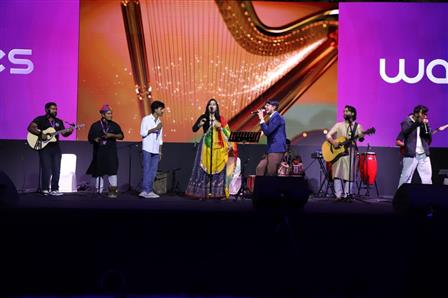Performers at the Symphony of India - Bharat ki Goonj at WAVES 2025 in Mumbai, Maharashtra on May 04, 2025.:Ministry of Information & Broadcasting