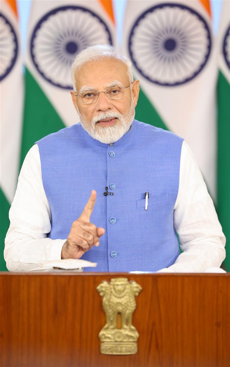 PM’s message for ‘Khelo India Youth Games’ via video conferencing on May 04, 2025.