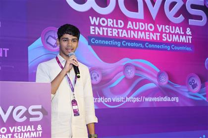 Youth participant at the AVGC XR Master class in WAVES 2025 at Mumbai, in Maharashtra on May 04, 2025.:Ministry of Information & Broadcasting