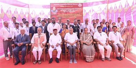 The Vice President of India, Shri Jagdeep Dhankhar at College of Forestry, Sirsi in Karnataka on May 5, 2025.