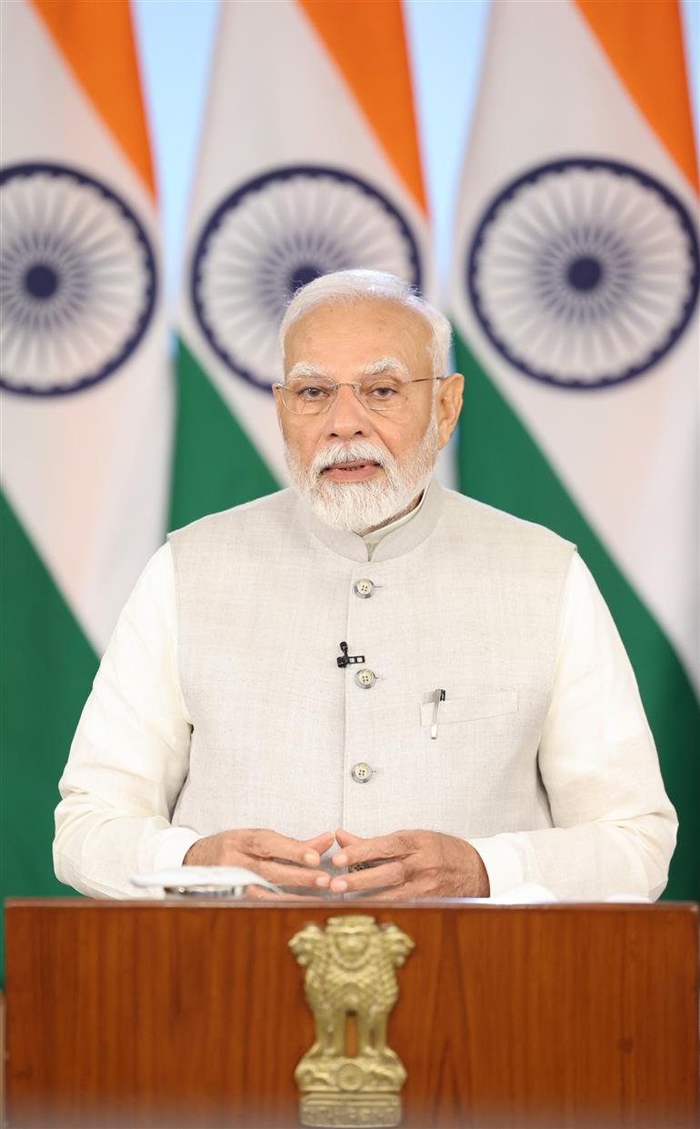 PM’s video message for the Global Conference on Space Exploration on May 07, 2025.