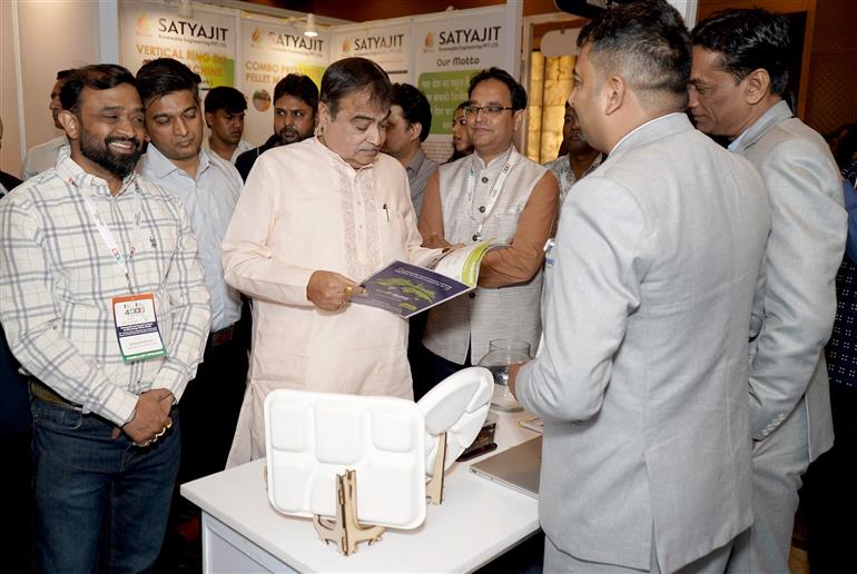 The Union Minister of Road Transport and Highways, Shri Nitin Gadkari at the inauguration of 4th International BBB Summit and Expo on Bioenergy Value Chain, in New Delhi on May 08, 2025.