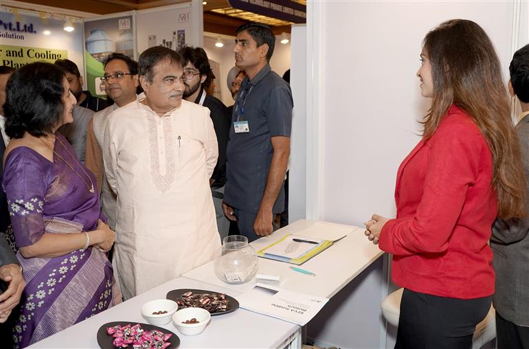 The Union Minister of Road Transport and Highways, Shri Nitin Gadkari at the inauguration of 4th International BBB Summit and Expo on Bioenergy Value Chain, in New Delhi on May 08, 2025.