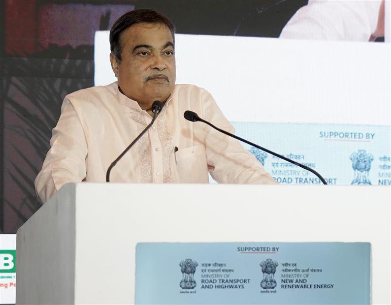 The Union Minister of Road Transport and Highways, Shri Nitin Gadkari addressing at the 4th International BBB Summit and Expo on Bioenergy Value Chain, in New Delhi on May 08, 2025.
