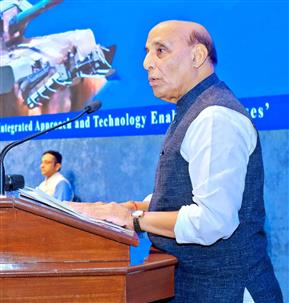 The Union Minister for Defence, Shri Rajnath Singh addressing at the National Quality Conclave, in New Delhi on May 08, 2025.