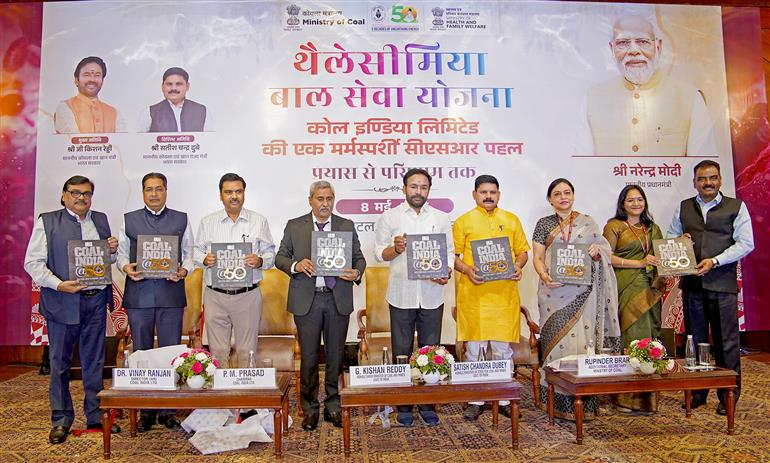 The Union Minister for Coal and Mines, Shri G. Kishan Reddy attends the event ‘Thalassemia Bal Sewa Yojana’ on the occasion of World Thalassemia Day 2025, in New Delhi on May 08, 2025.