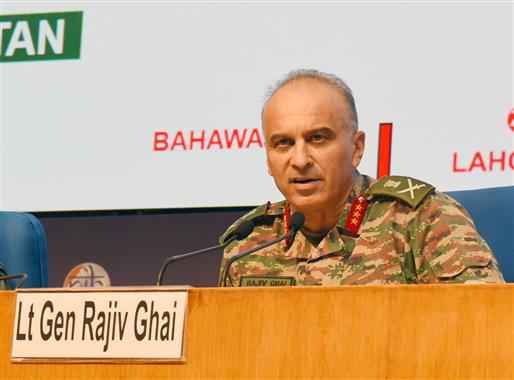 DGMO Lieutenant General Rajiv Ghai briefing the media on Operation Sindoor at National Media Centre, in New Delhi on May 11, 2025.