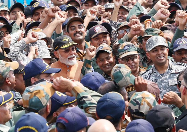 PM visits Adampur airforce base, in Punjab on May 13, 2025.