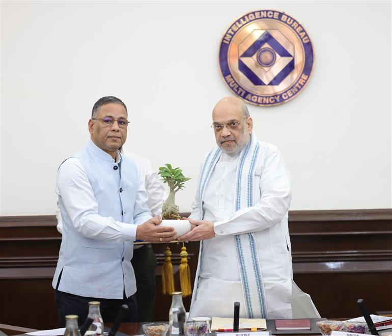 The Union Minister for Home Affairs and Cooperation, Shri Amit Shah at the inauguration of the new Multi Agency Centre (MAC) at North Block, in New Delhi on May 16, 2025.