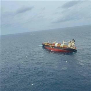 Liberian Container Vessel Lists off Kochi, ICG Leads Rescue Operations to aid 24 Crew Members on May 24, 2025.
