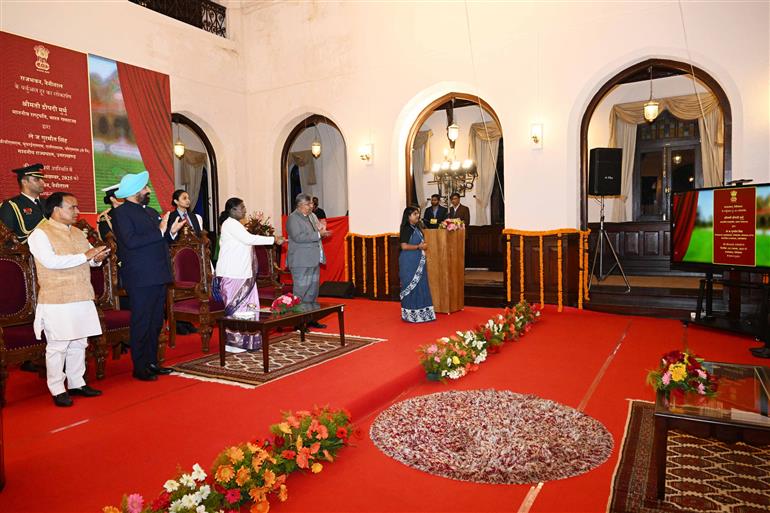 The President of India, Smt Droupadi Murmu graced a function  to commemorate the 125 years of the establishment of the Raj Bhavan, Nainital, in Uttarakhand on November 3, 2025.