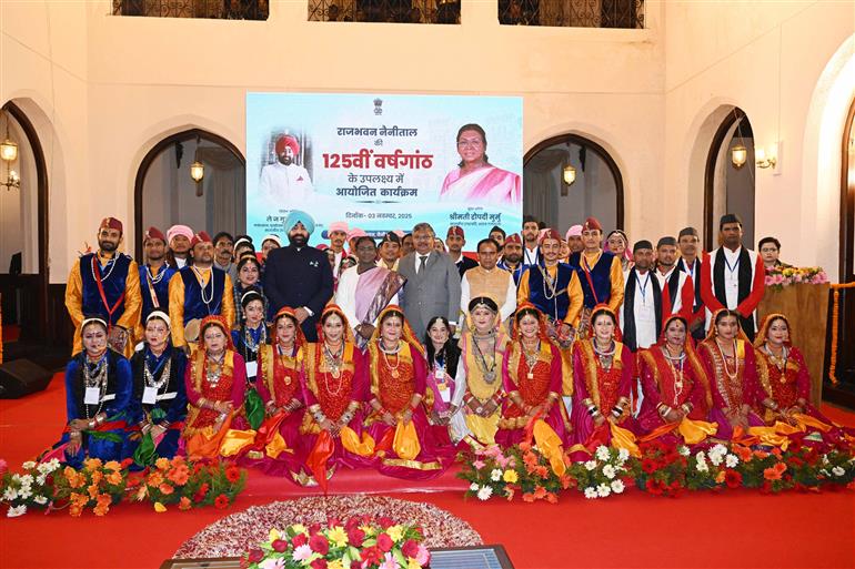 The President of India, Smt Droupadi Murmu graced a function  to commemorate the 125 years of the establishment of the Raj Bhavan, Nainital, in Uttarakhand on November 3, 2025.