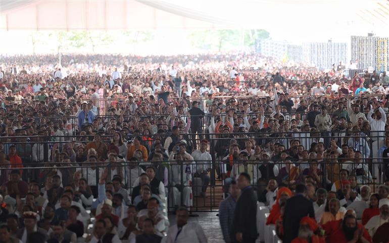 Gathering at the inauguration of various development projects at Dehradun, in Uttarakhand on November 09, 2025. PM addressing on the occasion.