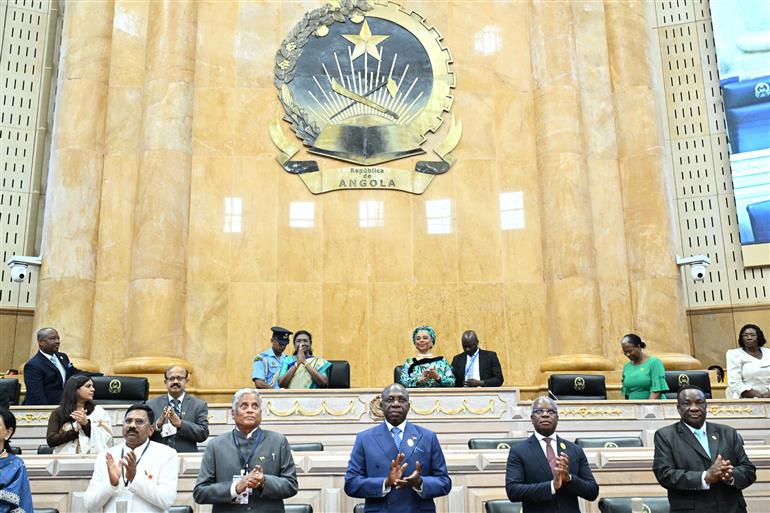The President of India, Smt Droupadi Murmu visited the National Assembly of Angola at Luanda, in Angola on November 10, 2025.