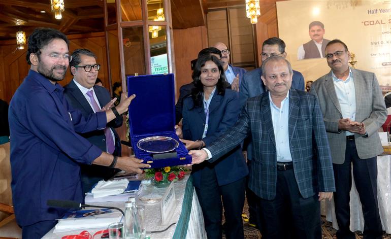 The Union Minister of Coal and Mines, Shri G. Kishan Reddy attends the Half Yearly Review meeting of the coal sector at Ashoka Hotel, in New Delhi on November 13, 2025.