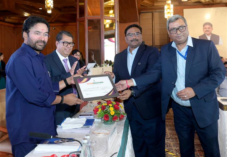 The Union Minister of Coal and Mines, Shri G. Kishan Reddy attends the Half Yearly Review meeting of the coal sector at Ashoka Hotel, in New Delhi on November 13, 2025.