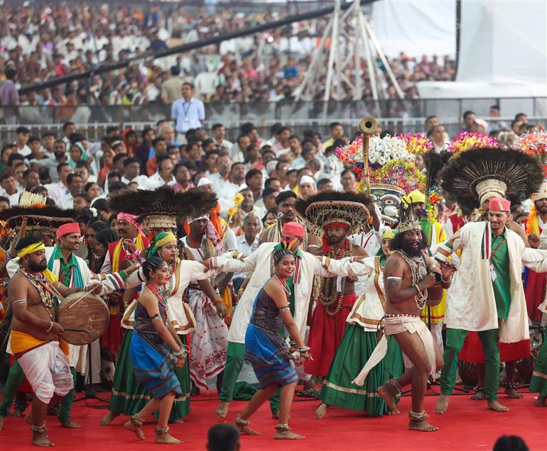 Glimpses of the inauguration and laying the foundation stone of development projects at Narmada, in Gujarat on November 15, 2025. PM graced the event.