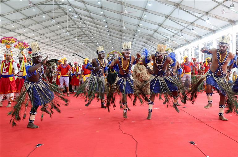 Glimpses of the inauguration and laying the foundation stone of development projects at Narmada, in Gujarat on November 15, 2025. PM graced the event.