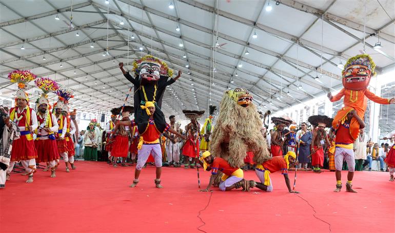 Glimpses of the inauguration and laying the foundation stone of development projects at Narmada, in Gujarat on November 15, 2025. PM graced the event.