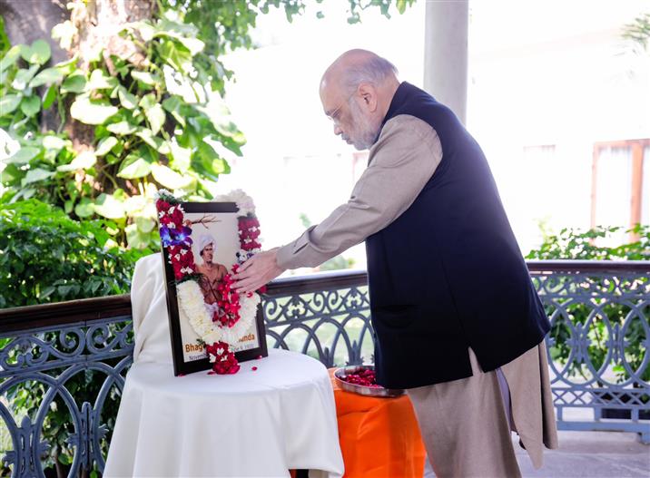The Union Minister for Home Affairs and Cooperation, Shri Amit Shah paid tributes to Bhagwan Birsa Munda on his 150th Birth Anniversary on November 15, 2025.