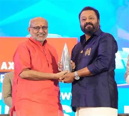 The Vice-President Shri C. P. Radhakrishnan graced the Manorama News Newsmaker Award 2024 ceremony as the Chief Guest in New Delhi on November 16, 2025 where he presented the award to the Union Minister of State for Tourism and Petroleum & Natural Gas, Shri Suresh Gopi.