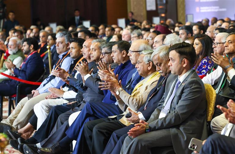 PM participates in the 6th Ramnath Goenka Lecture, in New Delhi on November 17, 2025.