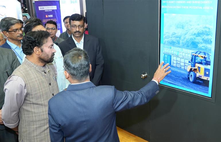 The Union Minister of Coal and Mines, Shri G. Kishan Reddy visits the Coal India Limited stall at IITF 2025, Bharat Mandapam, in New Delhi on November 18, 2025.

