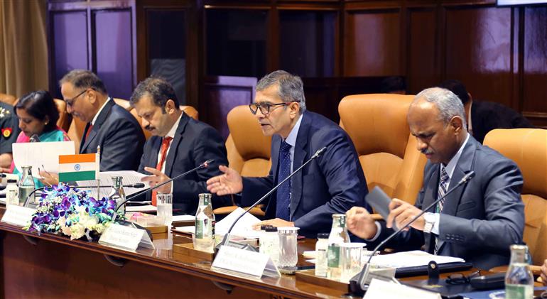 The Defence Secretary, Shri Rajesh Kumar Singh along with the State Secretary, German Ministry of Defence, Mr Jens Plötner co-chaired the India-Germany High Defence Committee meeting, in New Delhi on November 18, 2025.