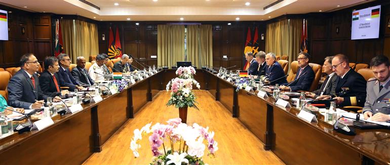 The Defence Secretary, Shri Rajesh Kumar Singh along with the State Secretary, German Ministry of Defence, Mr Jens Plötner co-chaired the India-Germany High Defence Committee meeting, in New Delhi on November 18, 2025.