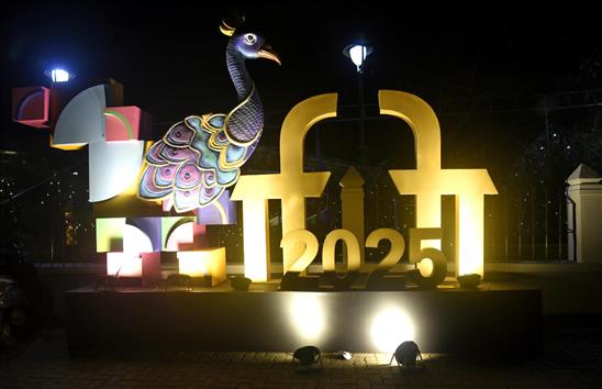 Glimpses of the Preparations for the 56th  International Film Festival of India (IFFI) 2025, in Goa on November 19, 2025.