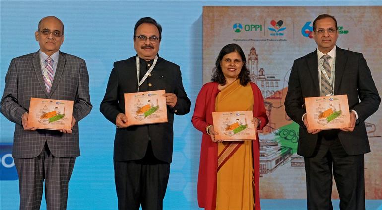 The Secretary, Ministry of Health, Ms. Punya Salila Srivastava at the 60th Annual Summit 2025 of OPPI, in New Delhi on November 20, 2025.