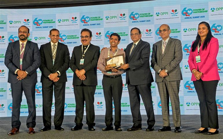 The Member-Health, Niti Aayog, Dr. V. K. Paul at the 60th Annual Summit 2025 of OPPI, in New Delhi on November 20, 2025.