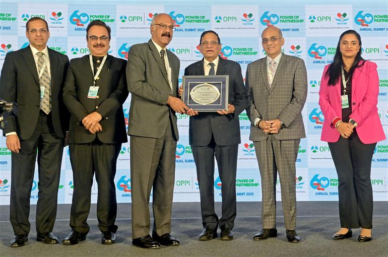 The Member-Health, Niti Aayog, Dr. V. K. Paul at the 60th Annual Summit 2025 of OPPI, in New Delhi on November 20, 2025.