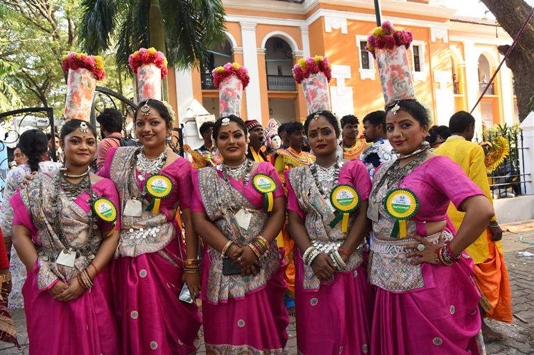 International Film Festival of India opens with a spectacular celebration of cultural performances and vibrant floats, vividly representing India’s cinematic legacy, in Panaji, Goa on November 20, 2025.