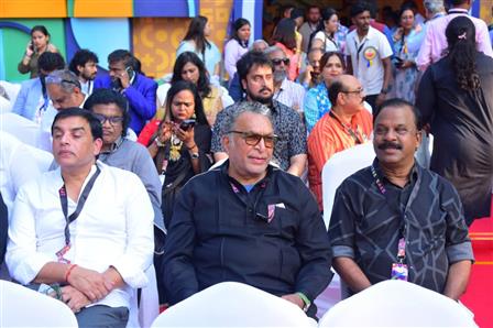 Veteran actor, director, producer, and politician, Nassar, at the magnificent Grand Opening Parade of the International Film Festival of India (IFFI), in Panaji, Goa on November 20, 2025.