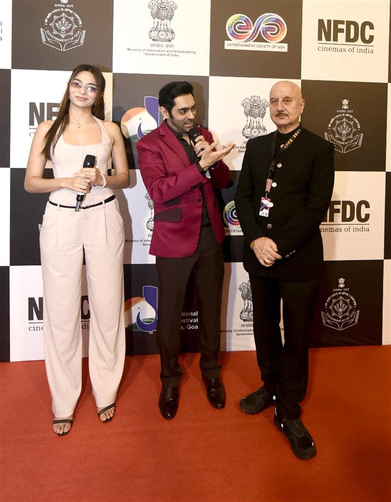 Glimpses of the Red-Carpet welcome at the 56th International Film Festival of India (IFFI), in Goa on November 20, 2025.