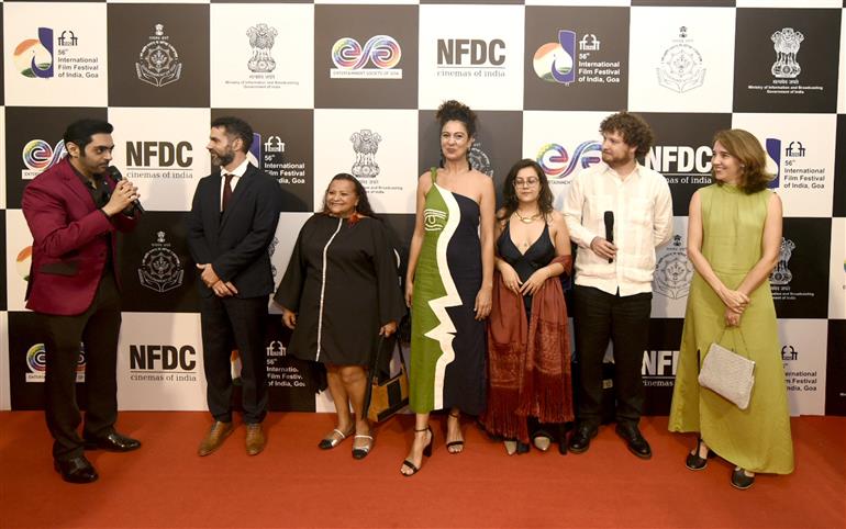 Glimpses of the Red-Carpet welcome at the 56th International Film Festival of India (IFFI), in Goa on November 20, 2025.