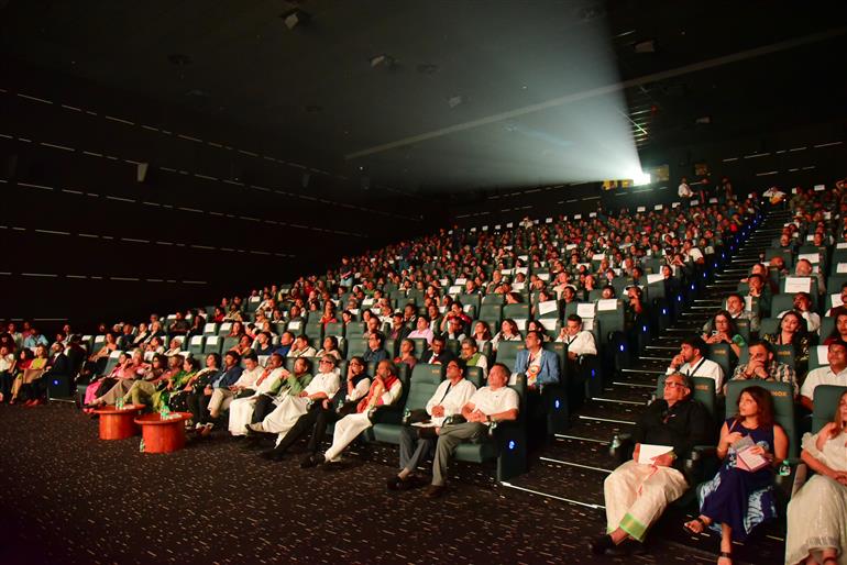 Audience at the opening screening at IFFI of the movie “The Blue Trail” in Goa on November 21, 2025.